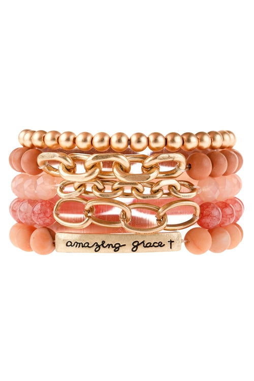 "AMAZING GRACE"  Beaded Bracelet