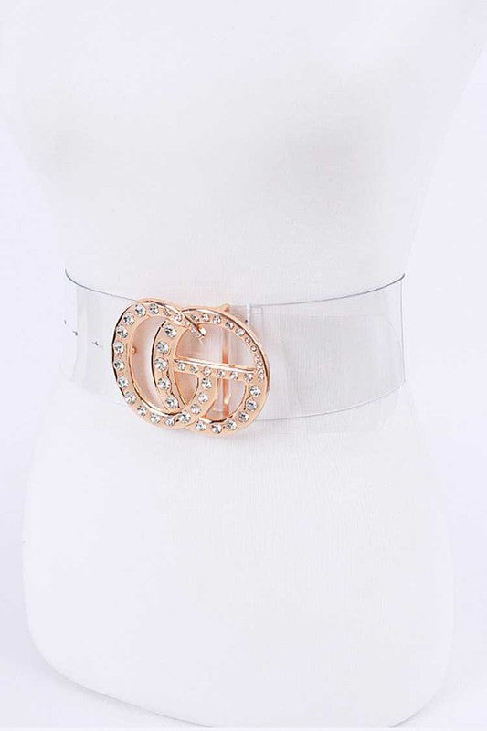 Oversized Stone Buckle Plus Size Belt