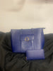 Load image into Gallery viewer, vegan 2 piece handbag blue