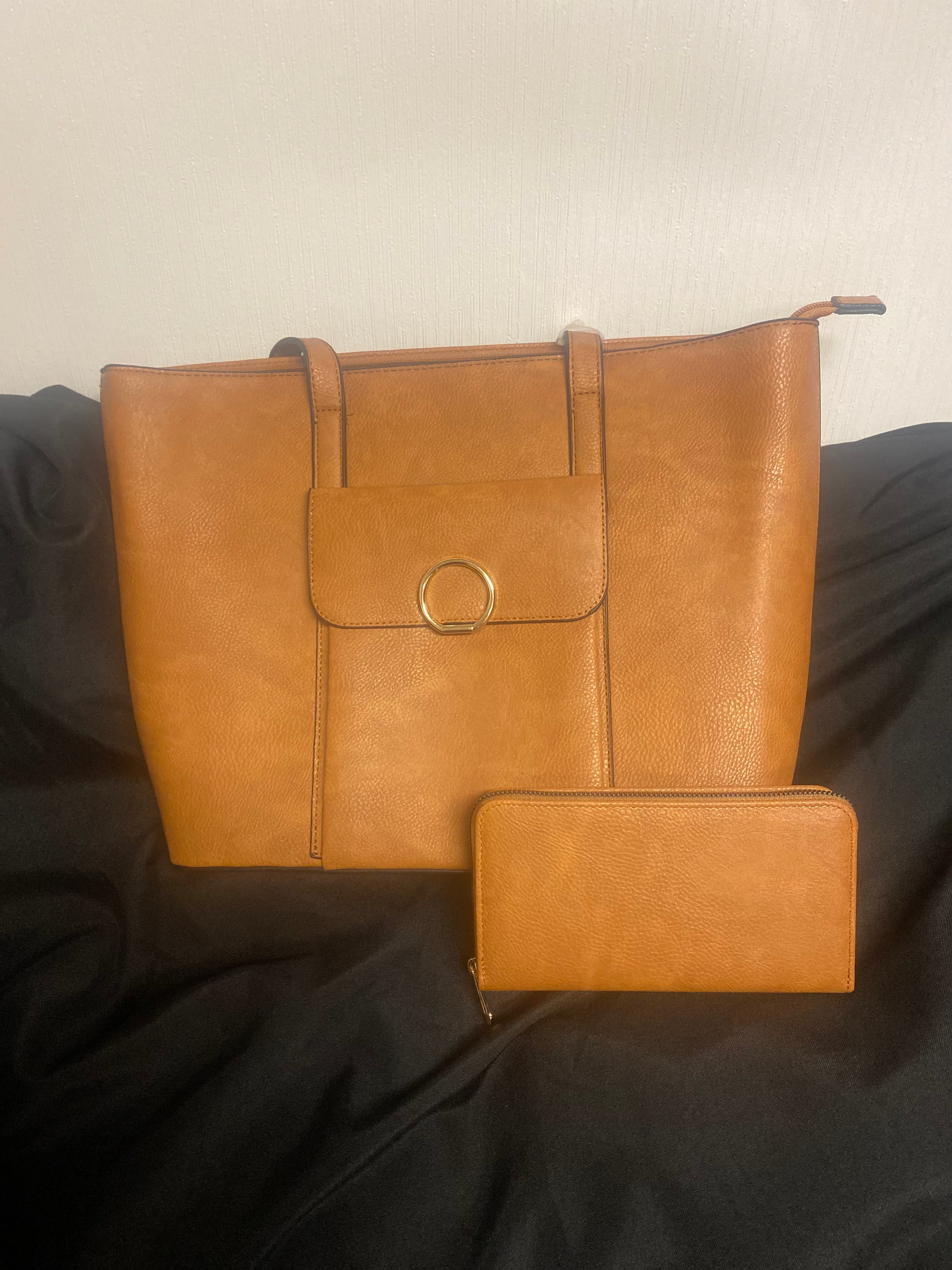 vegan handbag brown