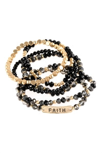 "FAITH" Beaded Bracelet