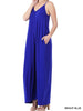 Load image into Gallery viewer, Zenana Maxi Dress with Pockets Bright Blue 