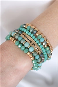 "Amazing Grace" CHARM BEADS BRACELET