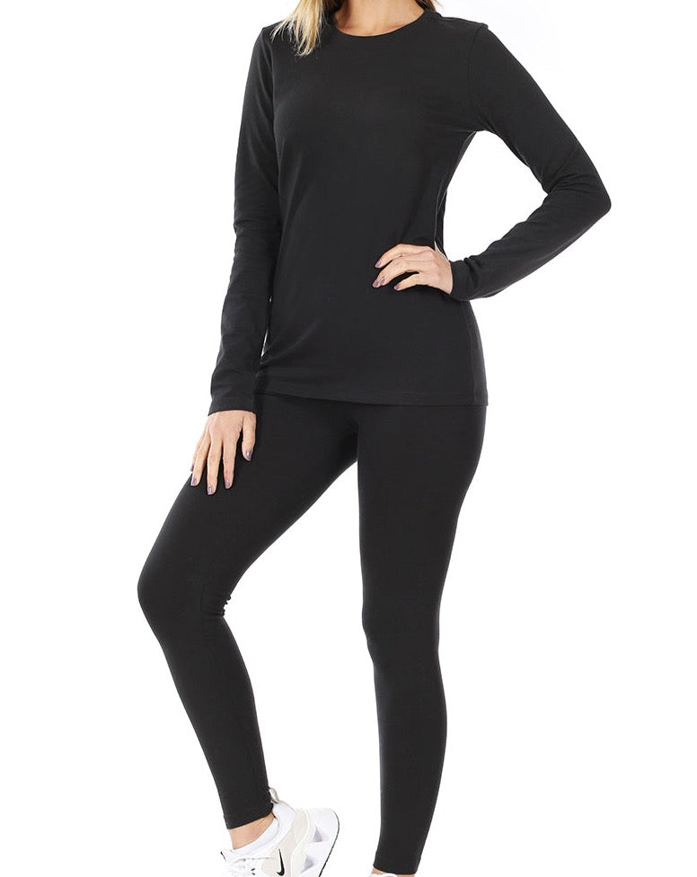 COTTON LEGGINGS SET