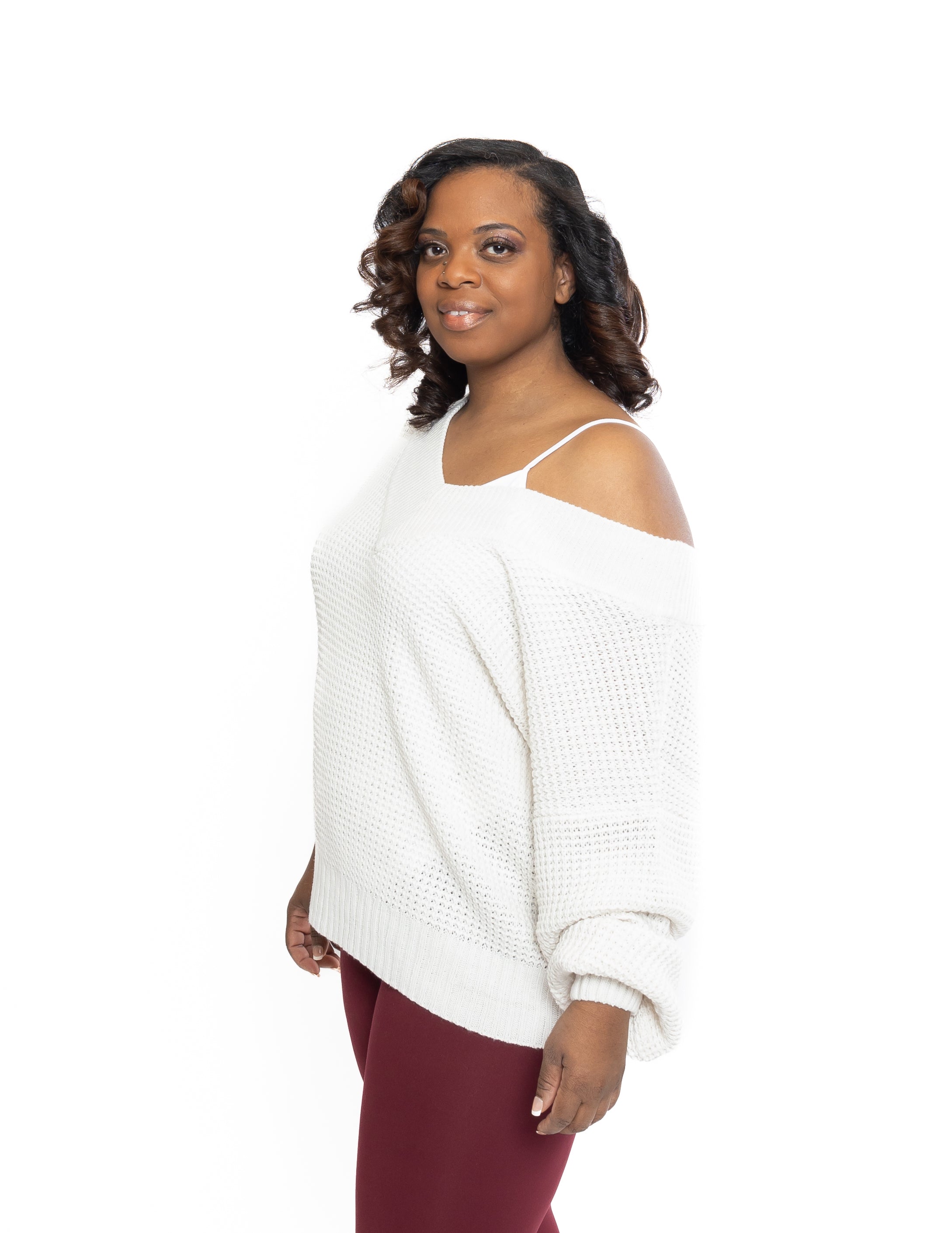 Chunk Knit Sweater Bone