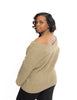 Load image into Gallery viewer, Plus Chunky V-Neck Waffle Knit Sweater