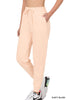 Load image into Gallery viewer, French Terry blush Jogger Pants Zenana