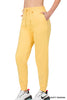 Load image into Gallery viewer, French Terry dusty banana Jogger Pants Zenana