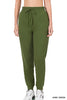 Load image into Gallery viewer, French Terry army green Jogger Pants Zenana
