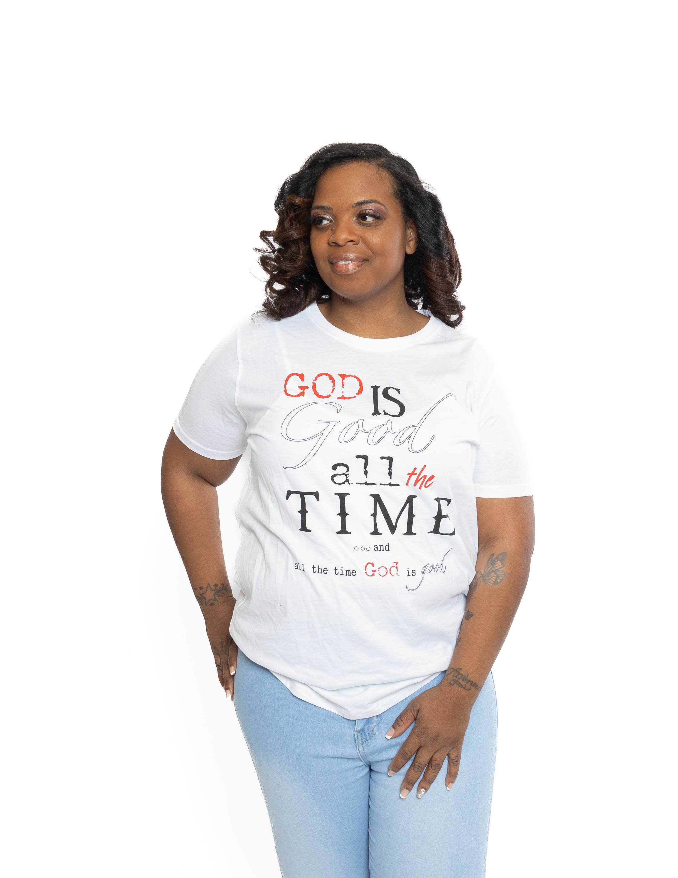 God is Good White T Shirt