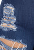 Plus High Waist Skinny Ripped Denim Jeans