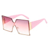Oversize UV400 Gradient Square Shades Sunglasses Pink