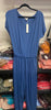 Plus Casual Short Sleeve Jumpsuit with Drawstring Waist