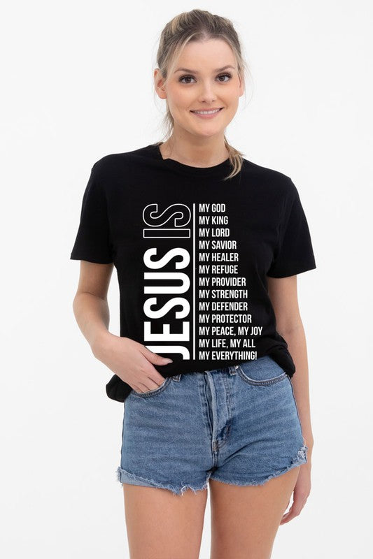 Jesus is black t shirt