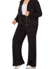 Black Loop Terry Jacket Pants Set