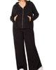 Black Loop Terry Jacket Pants Set