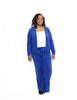 Blue Loop Terry Jacket Pants Set