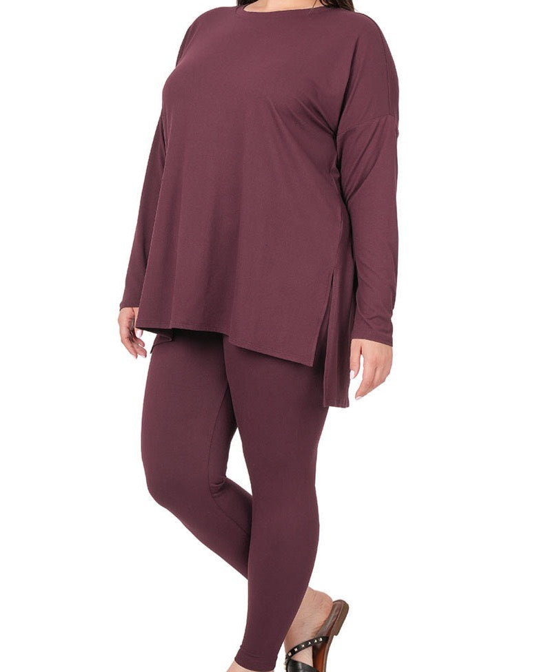 Eggplant Legging Set