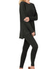 Black Long Sleeve Legging Set
