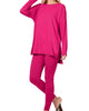 Magenta Long Sleeve Loungewear Set