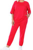 Plus 2 Piece Comfortable Cotton Set Zenana