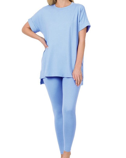 Plus Buttery Soft 2 Piece Lounge Wear Set Zenana