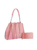 Pink Handbag with Wallet