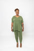 Zenana Buttery Ash Olive Soft Legging Matching Set Microfiber
