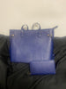 blue 2 piece bag wallet set