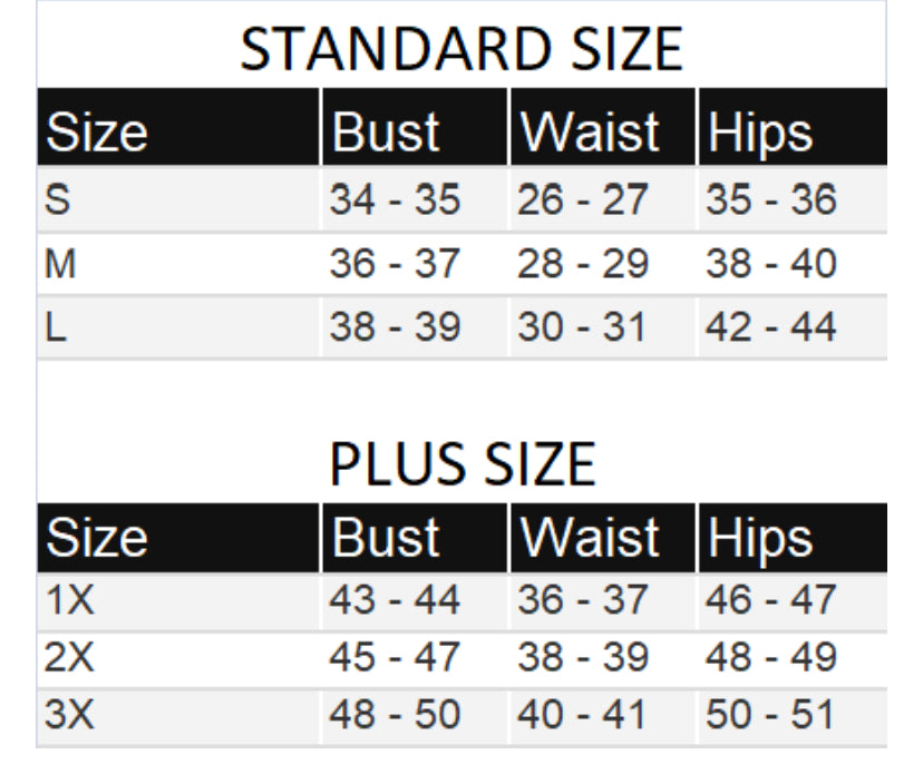 Size Chart for Casual Short Sleeve Jumpsuit with Drawstring Waist